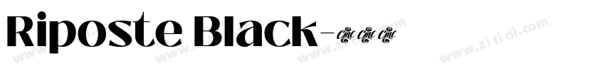 Riposte Black字体转换